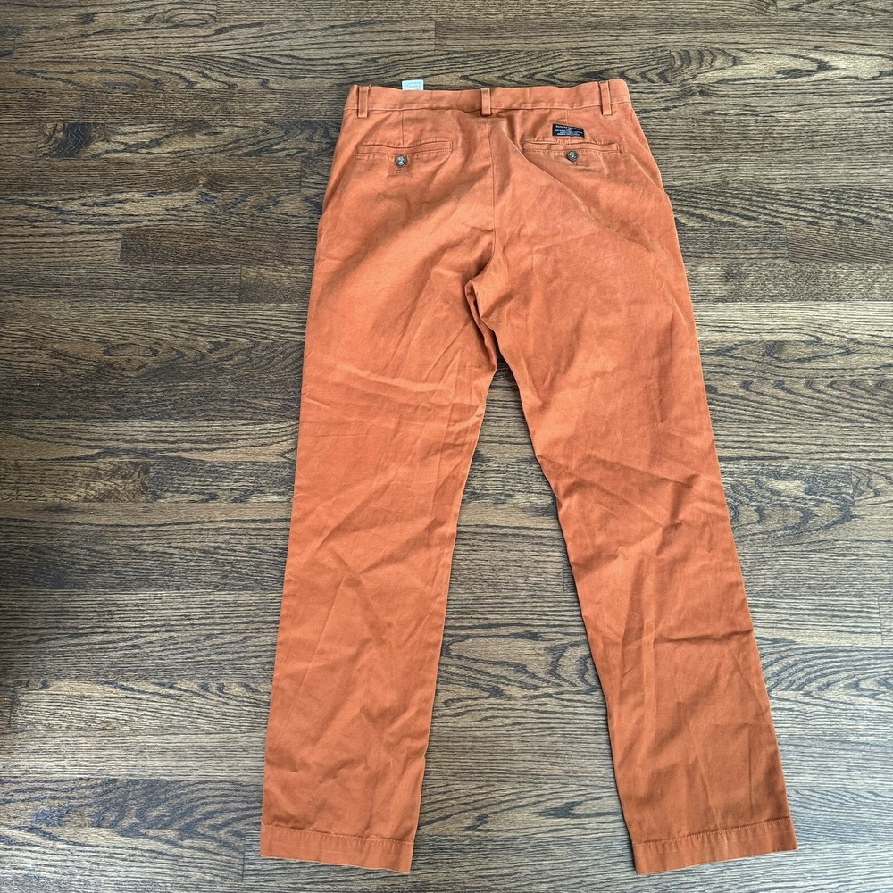 Banana Republic Aiden‎ Chino Slim Fit Stretc Rust Men's Pants 32X32 - Picture 7 of 8